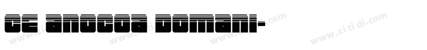 Ce anocoa domani字体转换